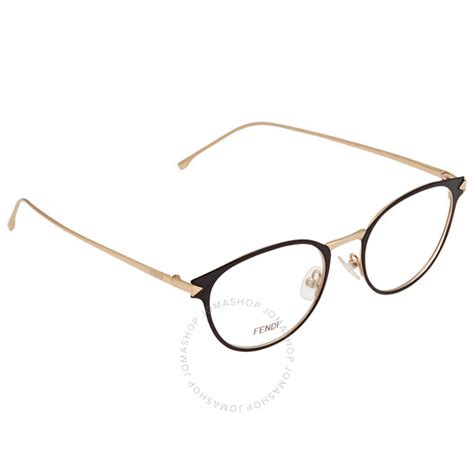 Fendi Demo Round Eyeglasses FE